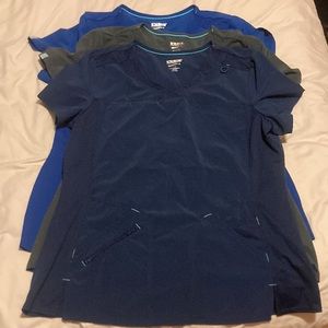 scrubstar set of 3 womens scrub tops Large
